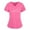 Pink, variant on Kayannuo Print Nursing Uniforms Scrub for Women Women Short Sleeve V-neck Tops Working Uniform Color Pocket Blouse