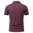 thumbnail image 3 of BUIGTTKLOP Mensshirts Short Sleeve Casual Summer Shirts Solid Color Classic Collared Golf Shirt, 3 of 4
