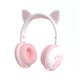 thumbnail image 1 of Seitruly Auriculares Bluetooth que brillan intensamente lindo LED oreja de gato pata niñas regalo niños auriculares inalámbricos estéreo HIFI bajo Cables de audio/vídeo Blanco Ensacado, 1 of 8