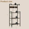 thumbnail image 3 of Gymax Kitchen Bakers Rack w/ Power Outlet 4 Tiers Coffee Bar Table w/ 2 AC Outlets, 3 of 10
