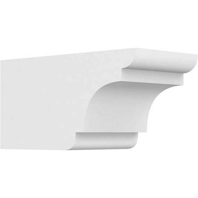 Ekena Millwork RFTP06X06X12NEB 6 x 6 x 12 Po Standard Nouveau Brighton Architecture Grade Queue de Chevron PVC