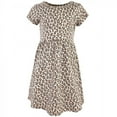 thumbnail image 5 of Touched by Nature Baby and Toddler Girl Organic Cotton Short-Sleeve Dresses 2pk, Leopard, 12 Years, 5 of 6