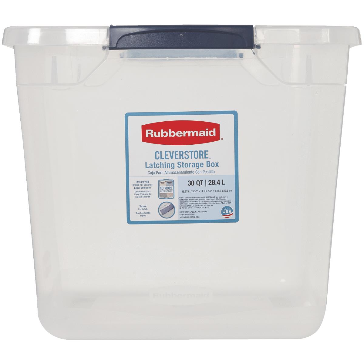 Rubbermaid Storage Tote,Clear,Solid,Polypropylene  RMCC300014 - image 2 of 2