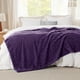 thumbnail image 2 of Manta Bedsure GentleSoft de Franela Polar Morada Tamaño Full, 2 of 8