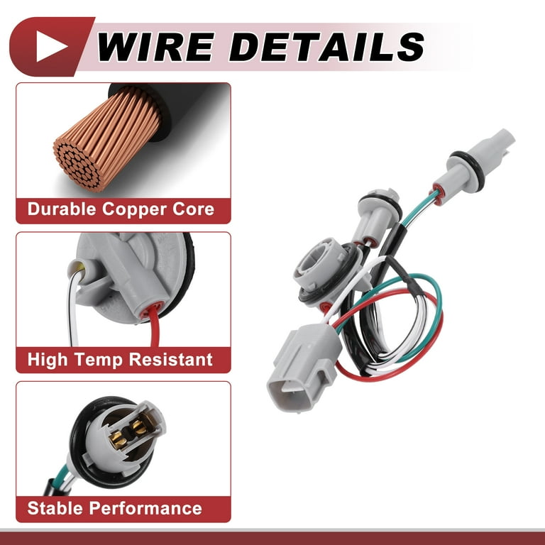 Headlight Light Socket Wiring for Lexus GX470 2003-2009 No