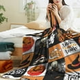 thumbnail image 4 of Halloween Blanket Happy Halloween 75*100 Soft Throw Blanket - Halloweens Themed Gift with Trick or Treat Pumkin Ghost Witch Black Cat Spider Bat Skull, 4 of 7