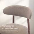 thumbnail image 6 of Set of 4 Upholstered Modern Dining Chair, Wooden Kitchen Side Chair for Dining Room and Café, Camel, 6 of 12