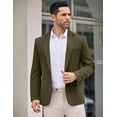 thumbnail image 3 of COOFANDY Mens Christmas Blazer Notch Lapel One Button Suit Jacket Fashion Knit Blazers, 3 of 6