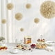 thumbnail image 5 of Inteprter Papel pompón de 7,8 pulgadas, 0 Uds., bolas de flores, decoraciones de flores de papel Kits de decoración para fiestas Marrón 14 pulgadas, 5 of 6