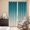 Turquoise, variant on Red Green Ombre Kitchen Curtains Window Panels, Modern Art Gradient Orange Insulated Window Treatment Curtain, Grommet Curtains for Bedroom/Living Room/Bathroom, 2 Piece 42"Wx84"L