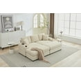 thumbnail image 3 of Combination Modular Convertible Sectional Sofa Bed Set,Armrest storage, Stainless steel cup holder, USB, Upholstered Sofa, Deep Seat, Living Room, Loft, 3 of 8