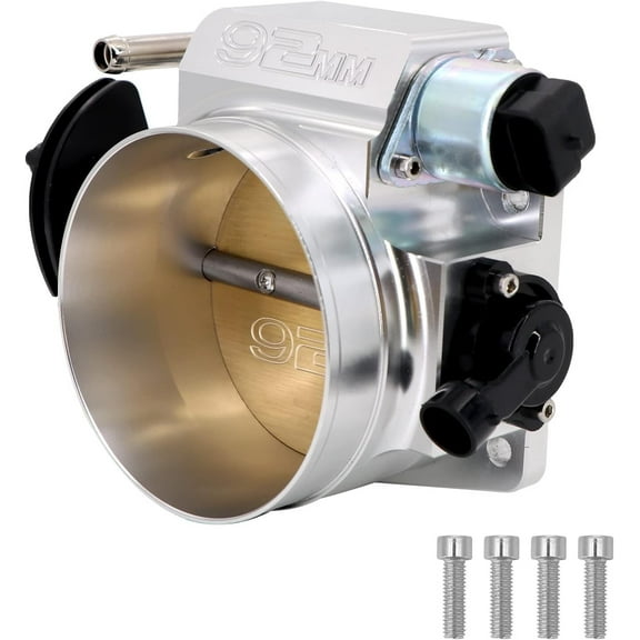 LS Throttle Body 92mm Drive by Cable DBC TBI 4 Bolt TPS IAC For GM LS1 Aluminum