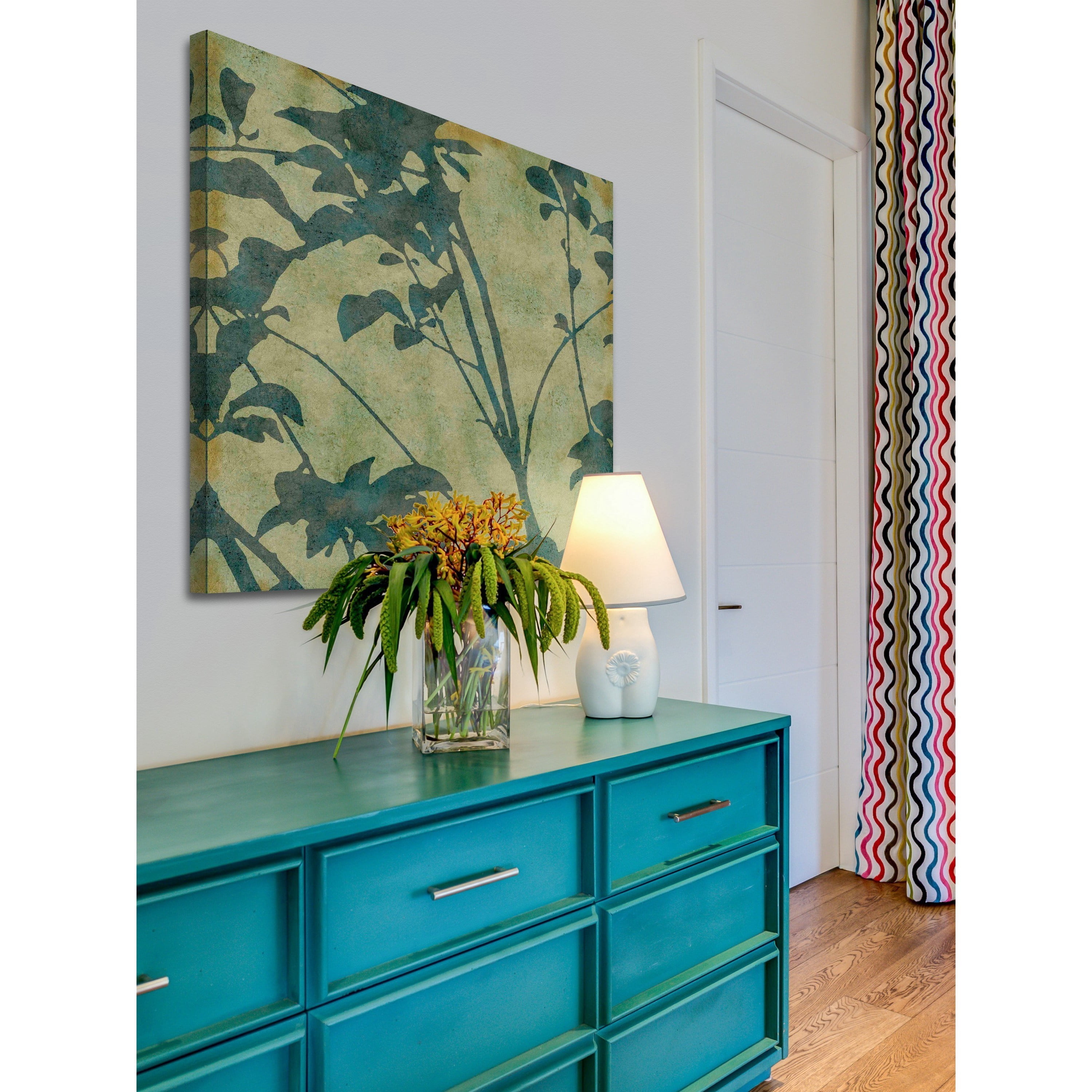 "Green Fall" Painting Print on Wrapped Canvas