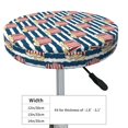 thumbnail image 4 of Balery Popcorn Fundas de asiento para taburete de bar redondo de tela de terciopelo ajustables que protegen de arañazos y manchas para sillas de 14 a 17 pulgadas.-14 inch, 4 of 7