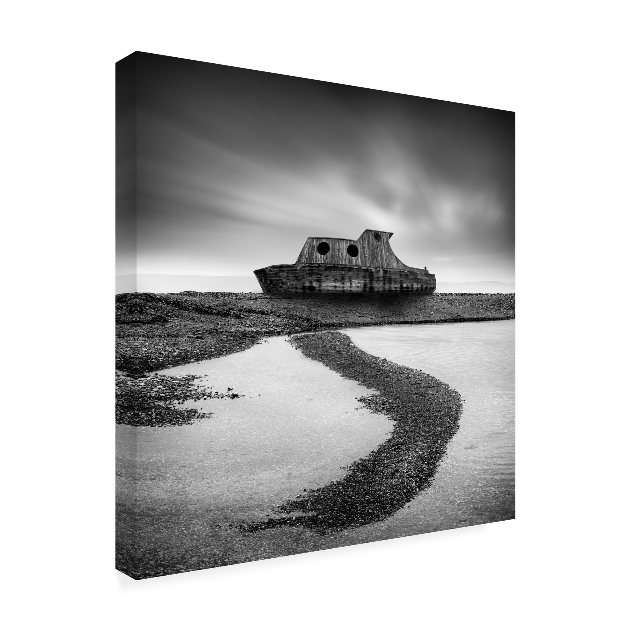 Canvas Wall Art - George Digalakis 'Wrecks 02' Wall Art for Living Room, Bedroom, or Office Décor by Trademark Fine Art - 18 x 18 Inches