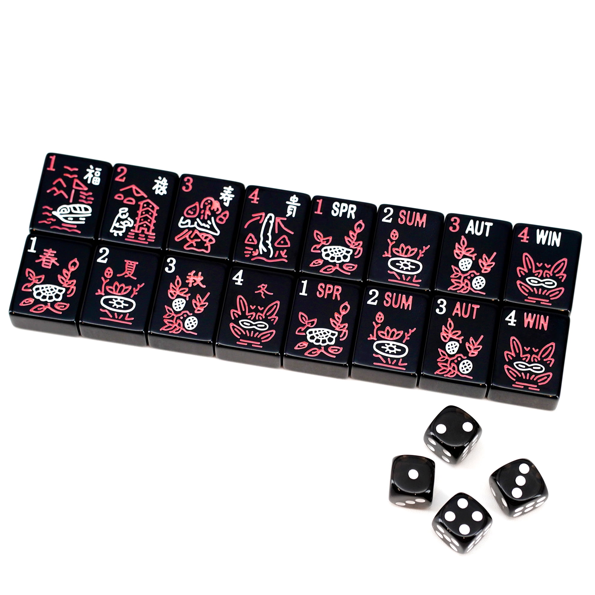 Curated for Mom: Complete American Mahjong Set with 166 Black Tiles (1.2") & Storage Case – Ideal for Game Nights