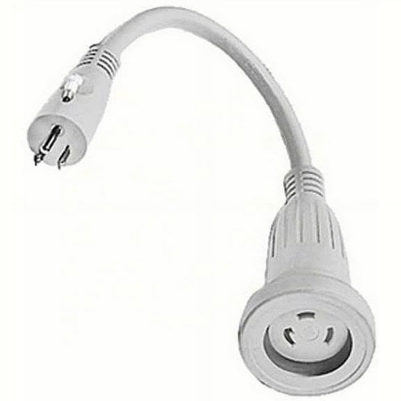 Beckson HBL61CM22W; Adapter 30A Twist-15 Str White