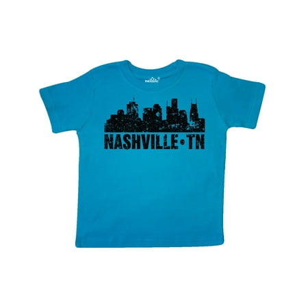 

Inktastic Nashville Skyline Grunge Gift Toddler Boy or Toddler Girl T-Shirt