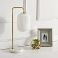 thumbnail image 2 of SAFAVIEH Weller 20 in. Modern Chic Table Lamp, Gold/White Marble, 2 of 6