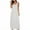 White, variant on Efsteb Womens Dresses Crew Neck Long Tank Dress Fashion Casual Sundresses Solid Color Comfy Sleeveless Summer Dresses (Pink,S)