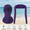 thumbnail image 3 of QSAWXQZ Unisex 2 Piece Sun Protection Arm Sleeves with Neck Gaiter Mask Cooling Women Men Shrug Cover Up UPF 50 Breathable for Golf Cycling Driving Free Size, 3 of 9