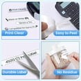 thumbnail image 3 of JJEAN-6 Pack 45013 Label Maker Tape Refills Compatible with DYMO D1 45013s 12mm Label Tape, Black on White 1/2 in x 23 Ft, for Dymo LabelManager 160 280 210D 360D 420P PnP 220P 260P 450DUO, 3 of 4