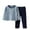 Blue.1, variant on Cethrio Boys Casual Pajama Sets, 2 Piece Soft Long Sleeve Pullover Boys' Sleepwear Blue Size 14-16 T