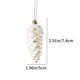 thumbnail image 3 of Adornos navideños feimajia, decoración navideña, blancos, dorados, estrella, piña, árbol de Navidad, colgante, bola navideña, decoración colgante, 3 of 6