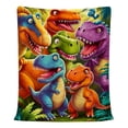 thumbnail image 2 of Gumesh Dinosaur Gifts Toys for Boys Girls,91"x71"HD Digital Print Flannel Dinosaur Blanket,Soft Warm Fleece Blankets and Throw, Birthday, 2 of 6
