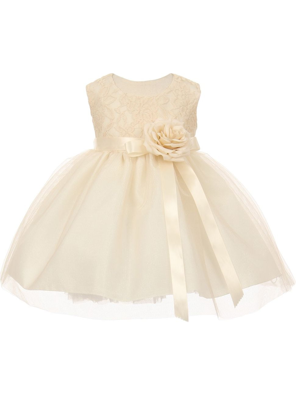 girls ivory lace dress