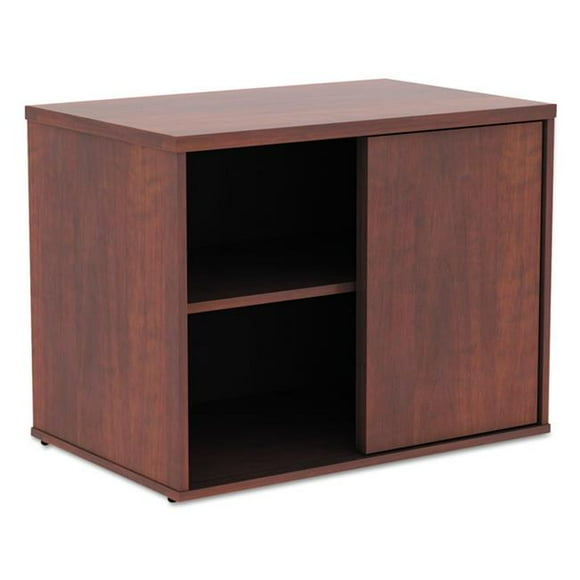 Alera ALELS593020MC Open Office Low Storage Cabinet Credenza - Medium Cherry