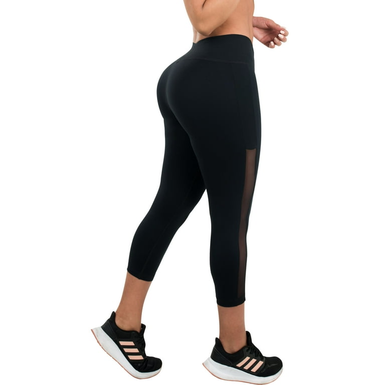 Butt Lifter Capri Sports Leggings with Internal High Waist Fajas