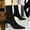 Black, variant on Minimalist Thin Stiletto High Heel Sock Ankle Boots for Women, Pointed Toe Stretch Lycra Solid Stylish Slim Fall Footwear Black 42