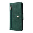thumbnail image 5 of Feishell for Samsung Galaxy A14 5G Wallet Case with Wrist Strap,Premium PU Leather Zipper Pocket Magnetic Buckle Folio Flip ID Credit Card Slots Shockproof Kickstand Phone Case for Women Men,Green, 5 of 15