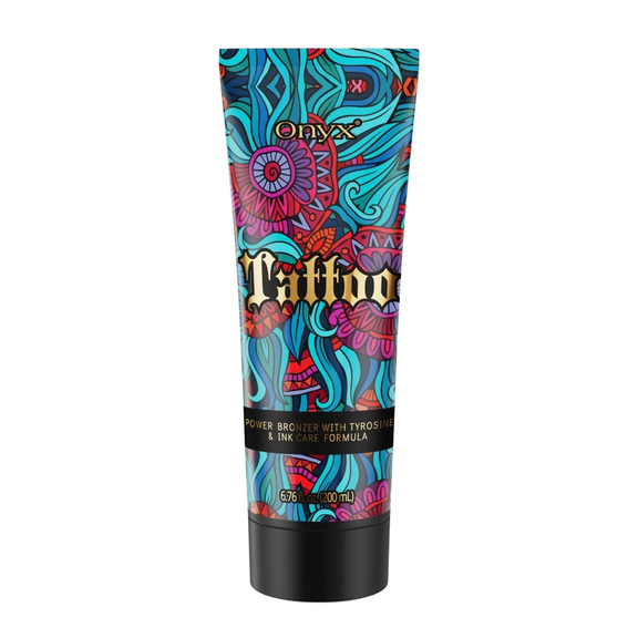 Onyx Tattoo Tanning Lotion with Bronzer - Fade Protection, 6.76 fl oz