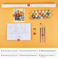 thumbnail image 4 of TISHIRON Paint by Numbers for Adults,16x20 inch Canvas Wall Art Vase and Flower Oil Painting by Numbers Kit for Home Wall Decor (Frameless), 4 of 7