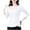 White, variant on ATOYSOY Women's Loose Tops Fashion Casual Blouse Cotton Solid Color Pullover Spring Long Sleeve Shirts Winter Workout Crew Neck Sweatshirts Purple XXXL