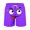 Purple, variant on CYRBOKO Boys Beach Shorts, Drawstring Quick-dry Elastic Waist Seaside Funny Shorts for Summer Yellow Size 9-10 T