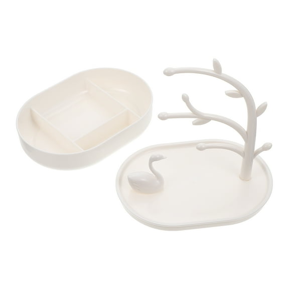 MLINS Necklace Plastic Stand Desktop Jewelry Tree Earring Hanging Rack Girls Festival Gift