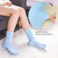 thumbnail image 4 of YOMYM 6 Pairs Non Slip Socks for Women Winter Fuzzy Slipper Socks Soft Fluffy Socks with Grips, 4 of 8