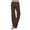 Brown, variant on Womens Tummy Control Pants Flare Leggings with Cargo Pants with Pockets Butt Lifting High Waist Tummy Control Trousers Gym Workout Bootcut XS-XXXL