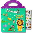 thumbnail image 1 of Reusable Sticker Book,animal Stickers,durable And Non-adhesive,window Clings For Kids,educational Stickers Toy For Kids Toddlers, 1 of 5