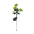 thumbnail image 2 of Solar - Powered Outdoor Artificial Rose Ground Lights, Rubber Material, Multi - Color Led String, Auto On/Off, 29.1", Yellow, QFL, 2 of 6