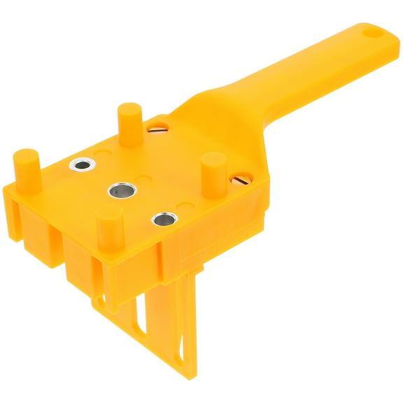 EXHUMKY Yellow ABS Zinc Alloy Woodworking Self-Centering Dowel Tool for Precise Wood