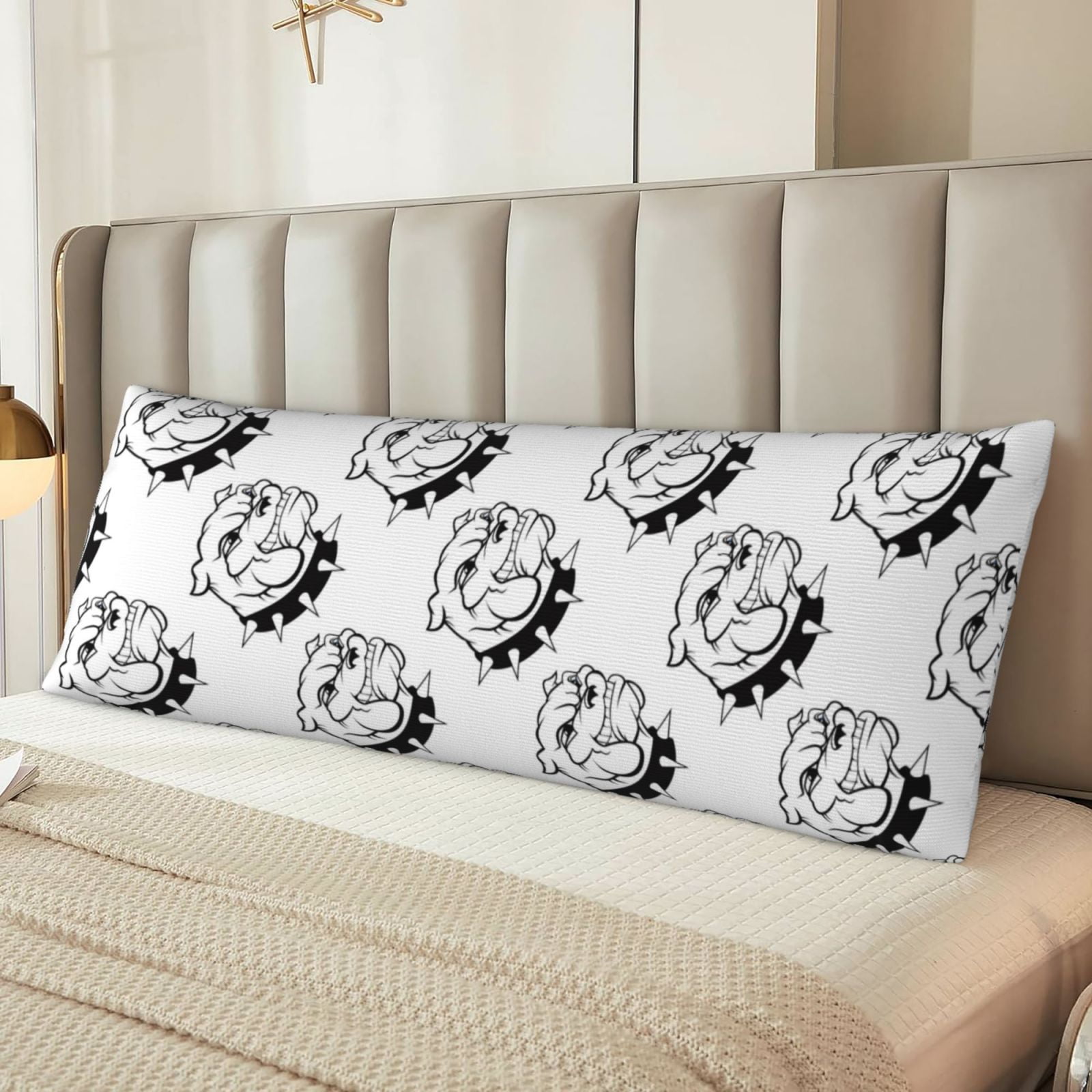 Naloa Cool Dog Super Soft 20x60 Body Pillow Case,Long Side Hidden Zipper（PILLOWS ARE NOT INCLUDED）