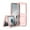 Pink, variant on Allytechgroup Magnetic Case for Samsung Galaxy Z Flip 7 FE/ 6, Built-in Camera Control Button Support Wireless Charging Slim Anti-stain Silky Touch Shockproof Protective Back Cover Bumper, Black