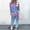 Light Blue 26, variant on Karymi Going Out Tops for Women 2-Piece Ombre Tracksuit Outfit, Crew Neck Long Sleeve Gradient Top Drawstring Waist Jogger Pants with Pockets, Casual Set Womens Summer Tops