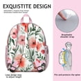 thumbnail image 5 of Floral Pattern Backpack Backpack for School,Cute School Bag,Schoolbag with Adjustable Shoulder Straps & Padded Back,13.8"x11.4"x6", 5 of 6
