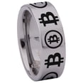 thumbnail image 3 of Bitcoin Tungsten Carbide Ring, 3 of 9