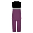 thumbnail image 4 of Women Jogging Suits 2 Piece Set Lounge Sets for Women Pajama Sleeveless Sets for Women 2 Piece Matching Pj Sets Summer Outfits, 4 of 5